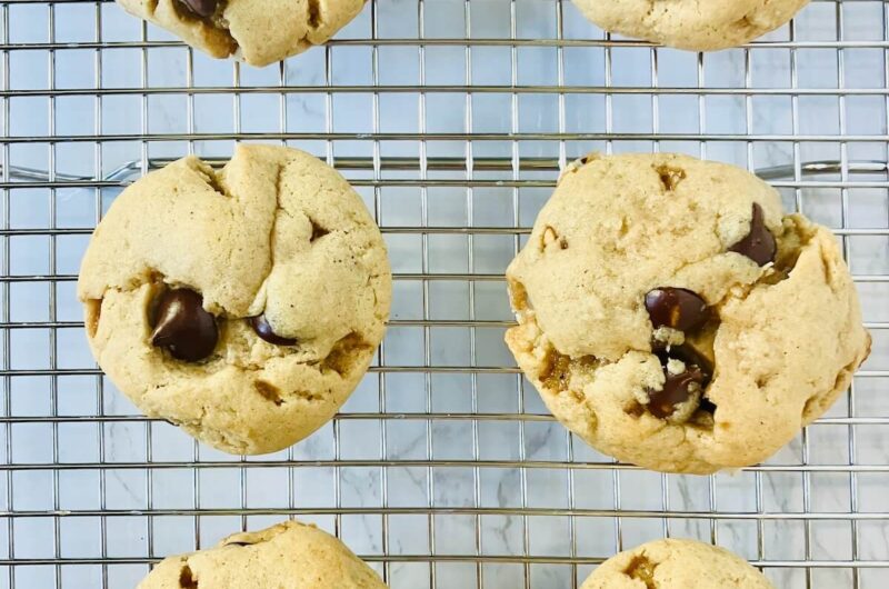 Brown Butter Cream Cheese Toffee Chip Cookie