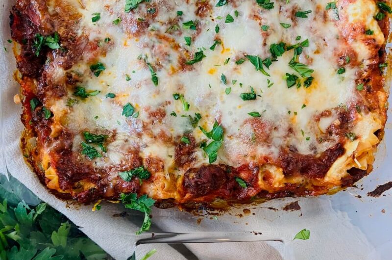 Merlot Lasagna with Italian Sausage